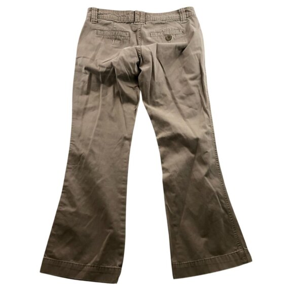 Vintage Aeropostale Womens Pants Size 3/4 Short Khaki Bootcut Casual Classic Tan - Picture 2 of 14